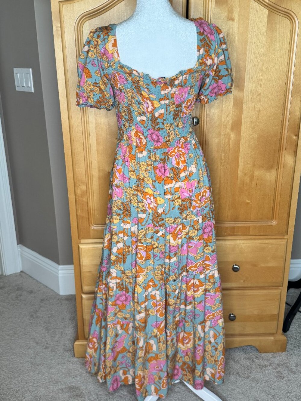Like New, Papilion "Sage Maxi" Size L, Retro Print Maxi - Picture 7 of 10